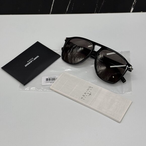 NEW SL596 DUNE 001 SAINT LAURENT BLACK WOMEN SUNGLASSES - Picture 12 of 13